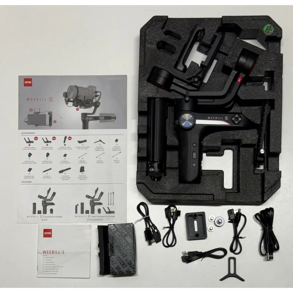 Zhiyun Weebill S Handheld Gimbal Stabilizer for DSLR Cameras Black, Tested Works